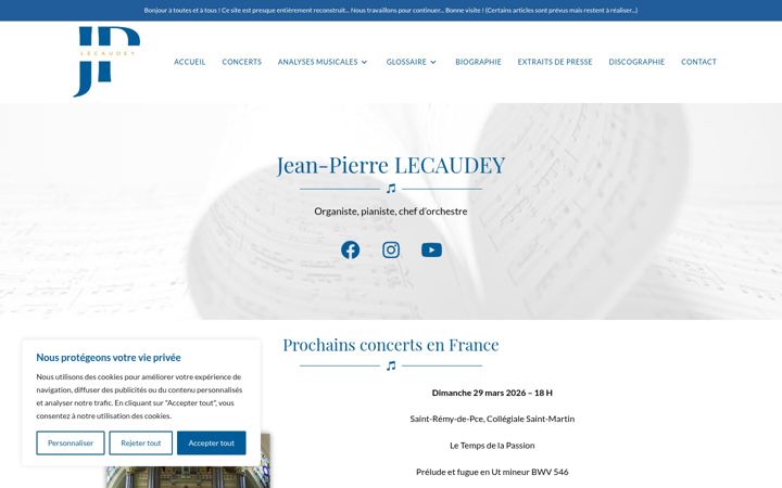 Screenshot of jplecaudey.com