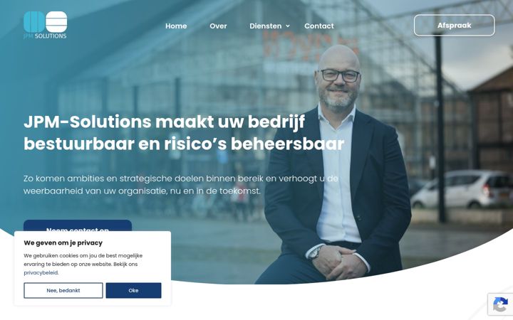 Screenshot of jpm-solutions.nl