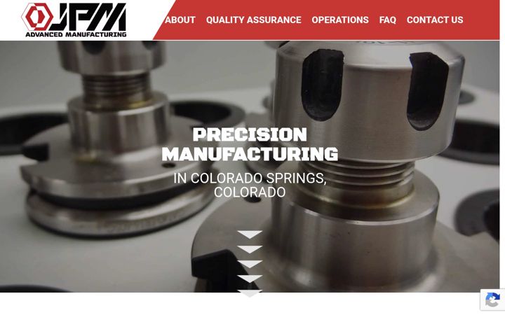 Screenshot of jpmadvancedmfg.com