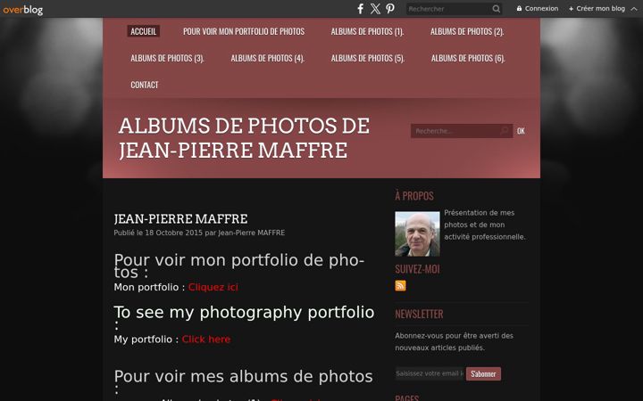 Screenshot of jpmaffre.fr