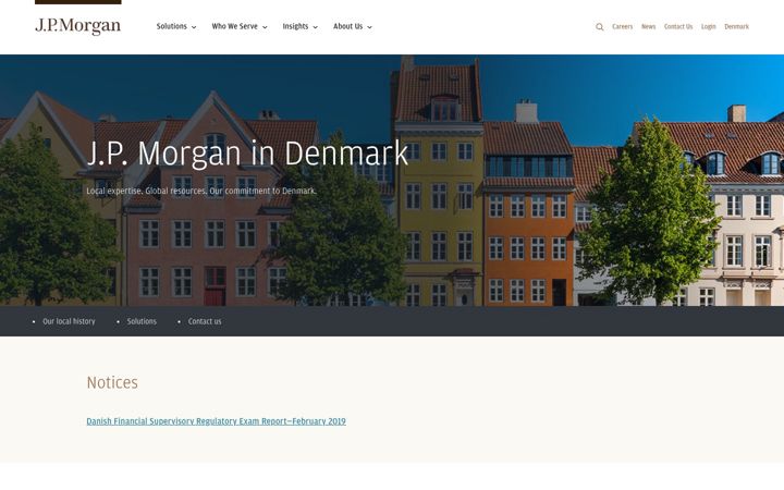 Snímek obrazovky jpmorgan.com