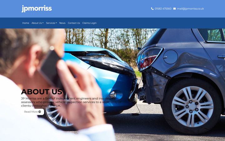 Screenshot of jpmorriss.co.uk
