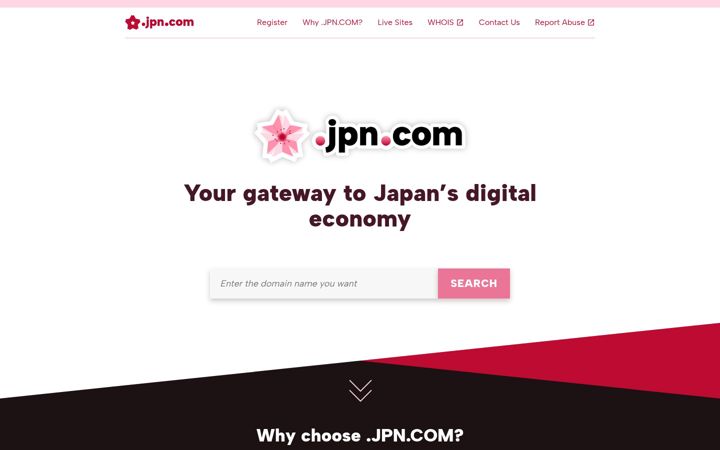 Posnetek zaslona jpn.com