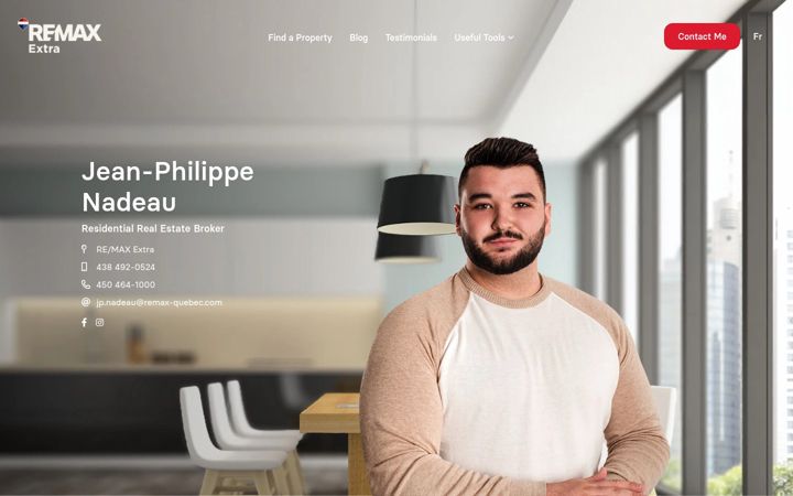 Screenshot of jpnadeau.com
