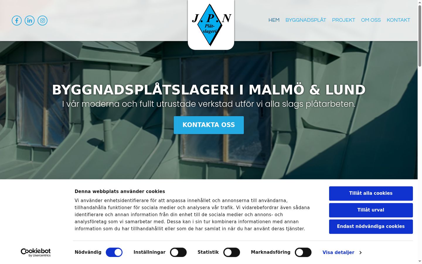 Screenshot tal-banner tal-kunsens muri qabel kwalunkwe interazzjoni