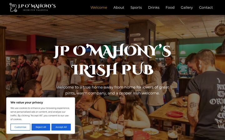 Screenshot of jpomahonysvalencia.com