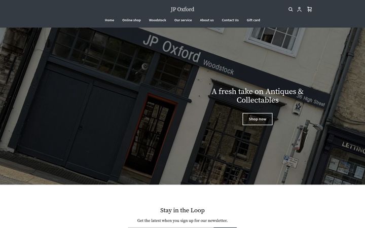 Screenshot of jpoxford.co.uk