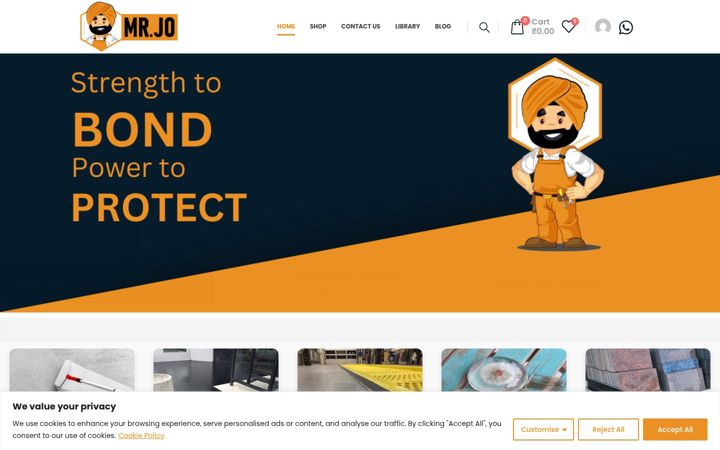 Screenshot of jpoxypolymers.com