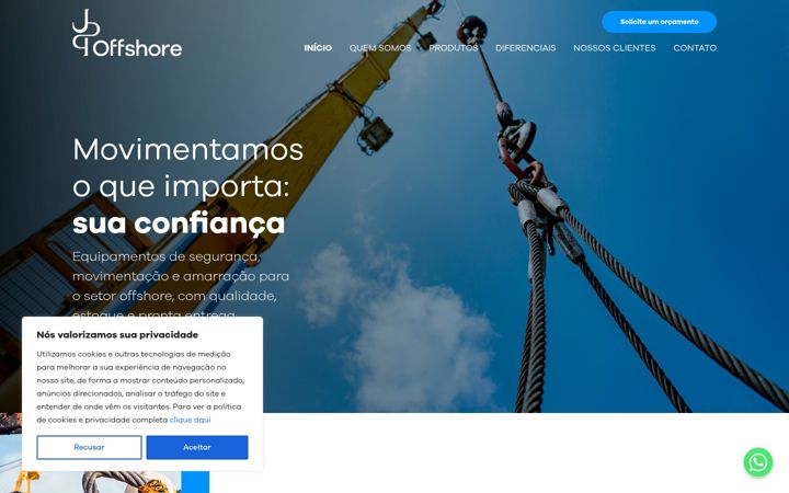 Screenshot of jppoffshore.com.br