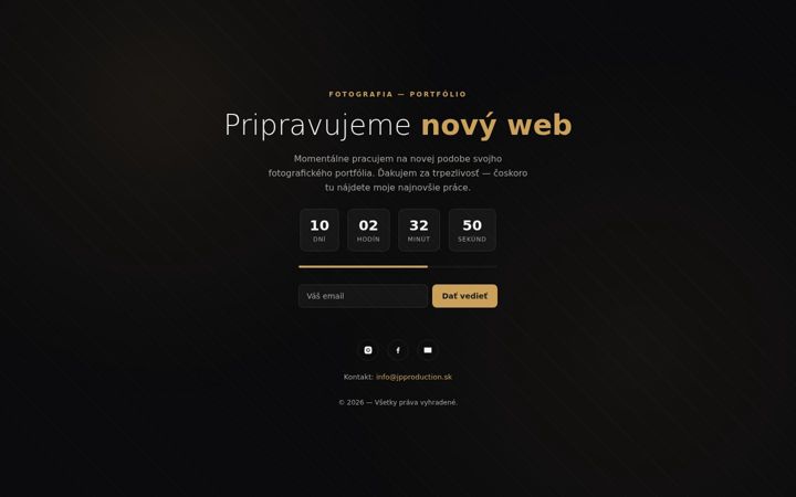 Screenshot of jpproduction.sk