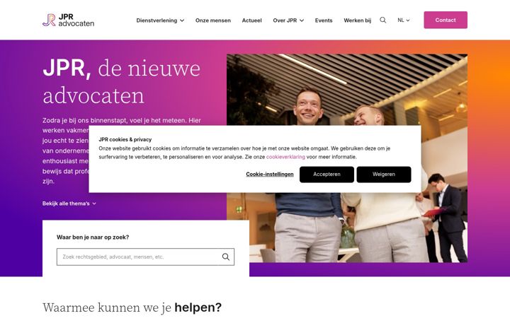 Screenshot of jpr.nl