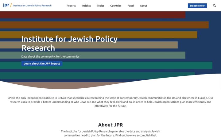 Screenshot van jpr.org.uk