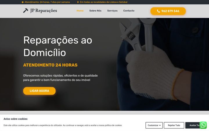 Screenshot of jpreparacao.com