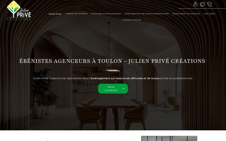 Screenshot of jprive-ebeniste-agenceur.fr