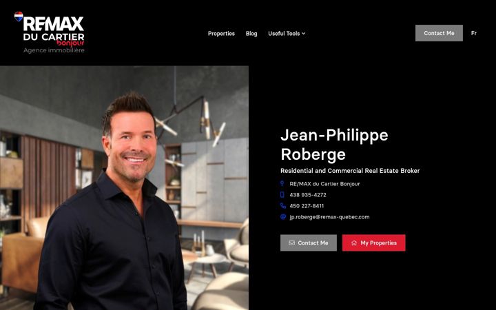 Screenshot of jprobergeimmobilier.com