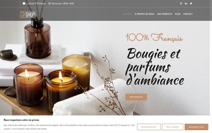 Screenshot of jpshop.fr