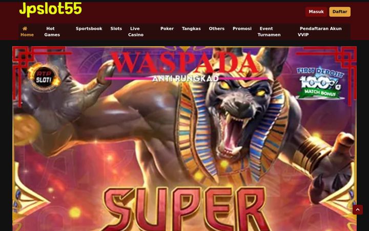 Screenshot of jpslot55.net