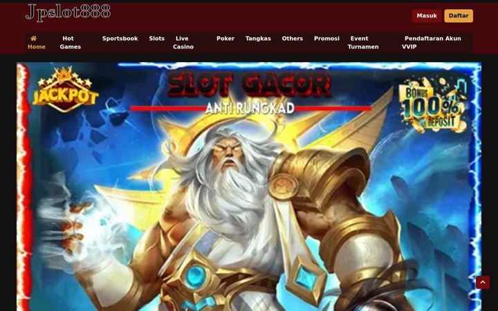 Screenshot of jpslot888a.com
