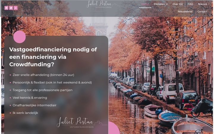 Screenshot of jpvastgoedfinancieringen.nl