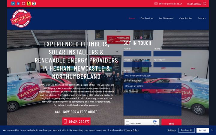 Screenshot of jpwestall.com
