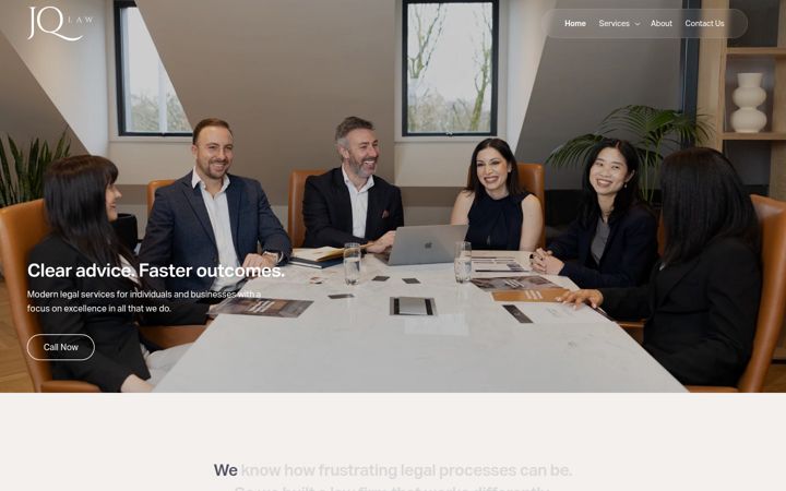 Screenshot of jq-law.co.uk