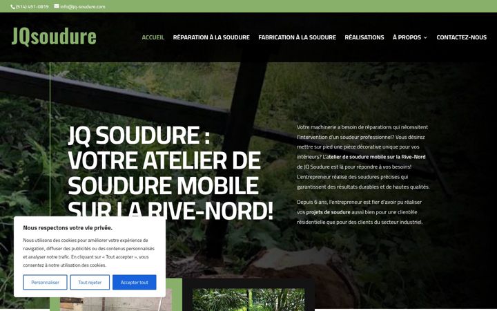 Screenshot of jq-soudure.com