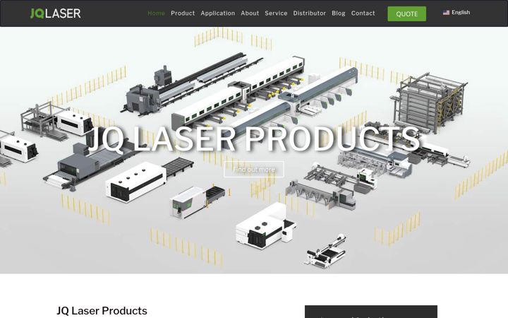 Screenshot of jqlaser.com