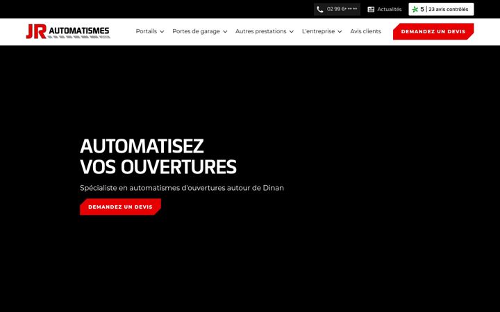 Screenshot of jr-automatismes.com