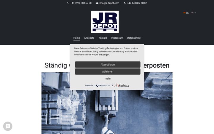 Screenshot of jr-depot.com