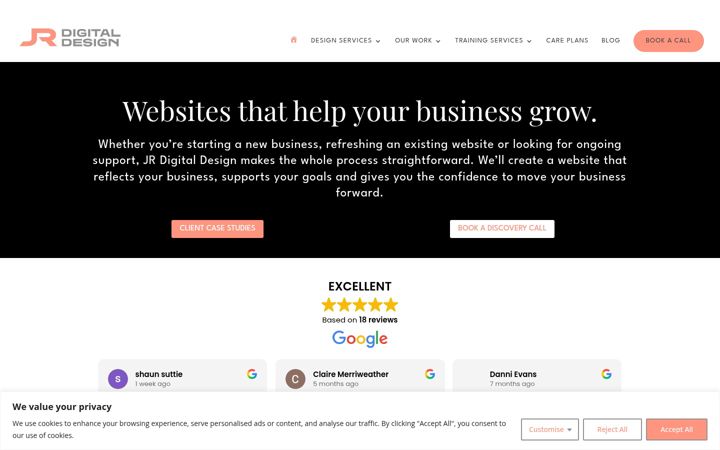 Screenshot of jr-digitaldesign.com