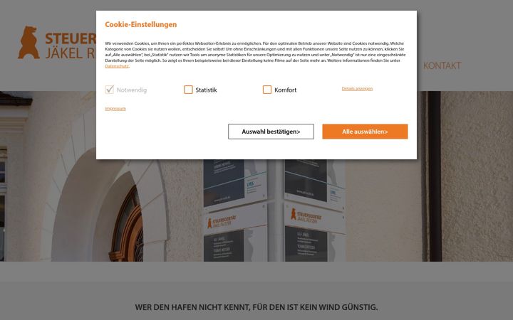Screenshot of jr-steuer.de