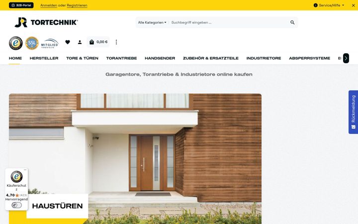 Screenshot of jr-tortechnik.ch