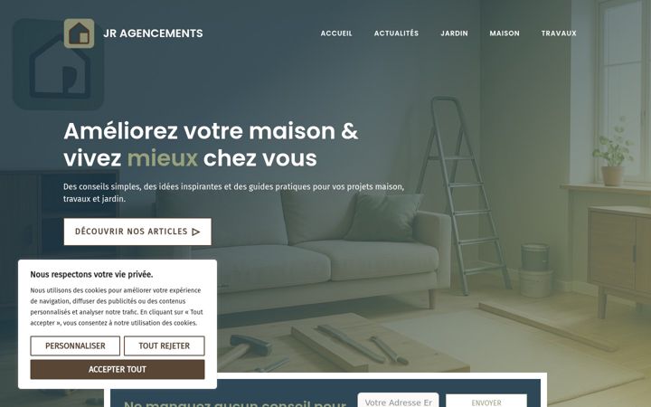 Screenshot of jragencements.fr