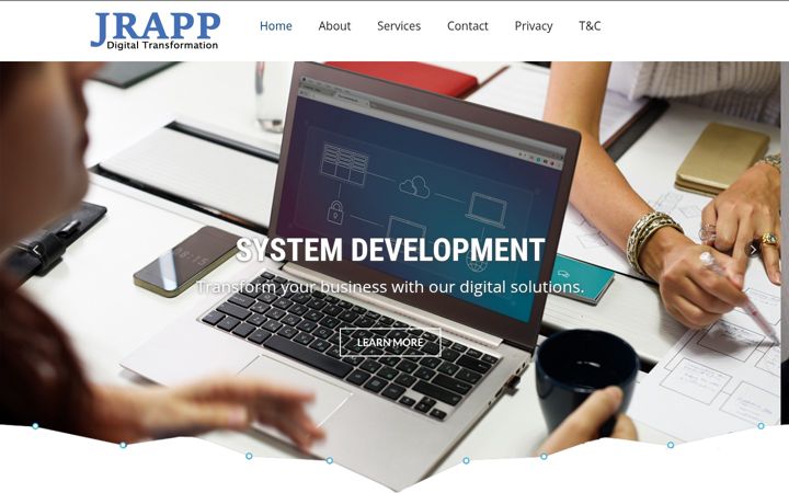 Screenshot of jrapp.eu