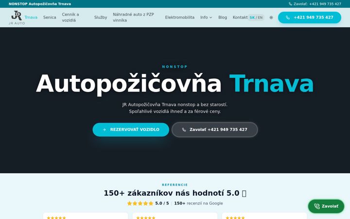 Screenshot of jrauto.sk