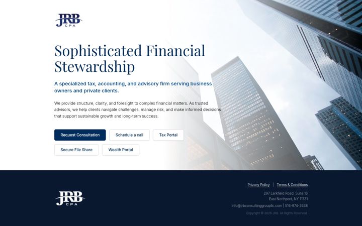 Screenshot of jrbcpallc.com
