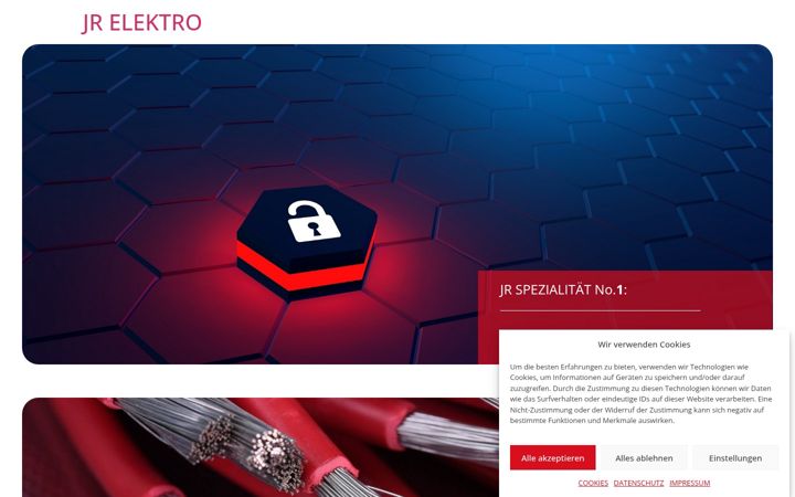 Screenshot of jrelektro.de