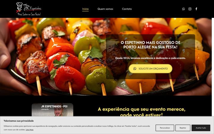 Screenshot of jrespetinho.com.br
