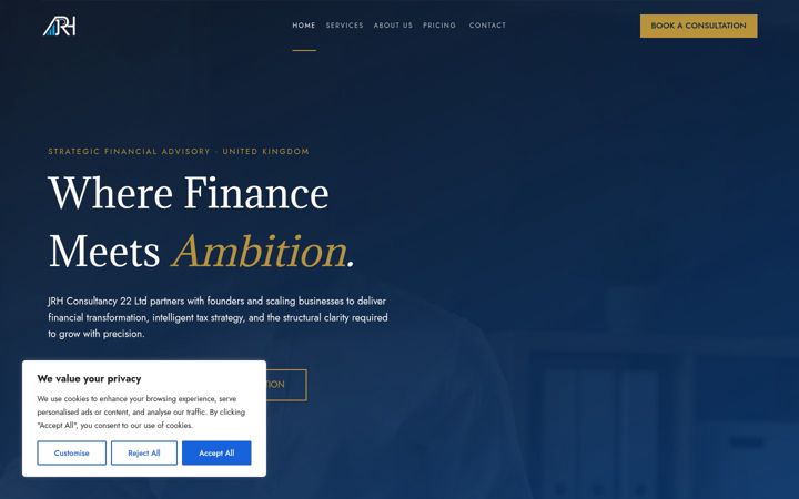 Screenshot of jrhconsultancy.co.uk