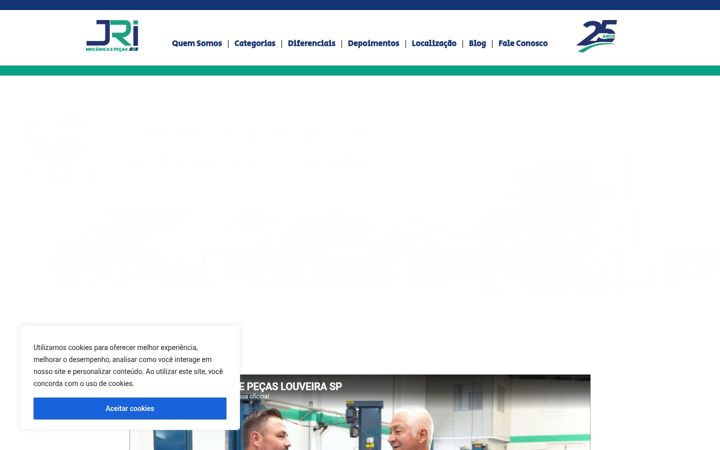 Screenshot of jriautopecas.com.br
