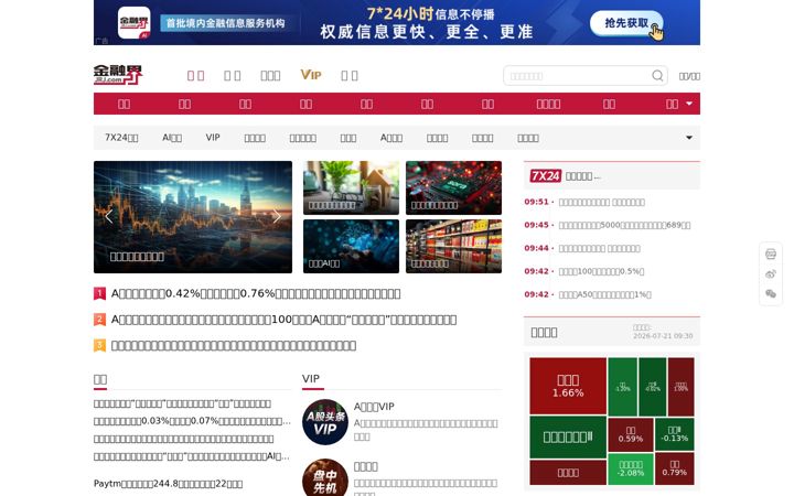 Screenshot of jrj.com