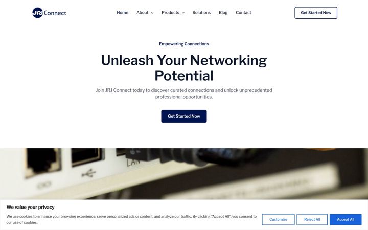 Screenshot of jrjconnect.com