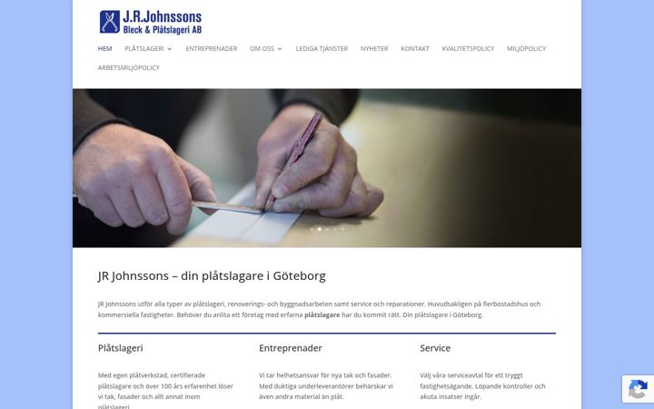 Screenshot of jrjohnsson.se