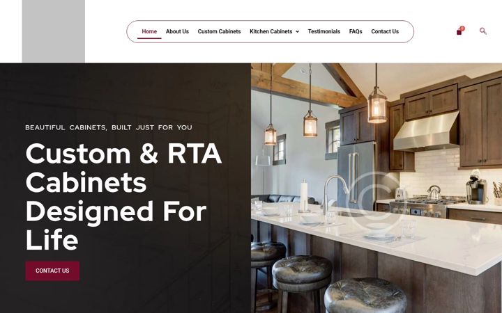 Screenshot of jrkitchencabinets.com