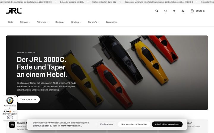 Screenshot of jrlgermany.de