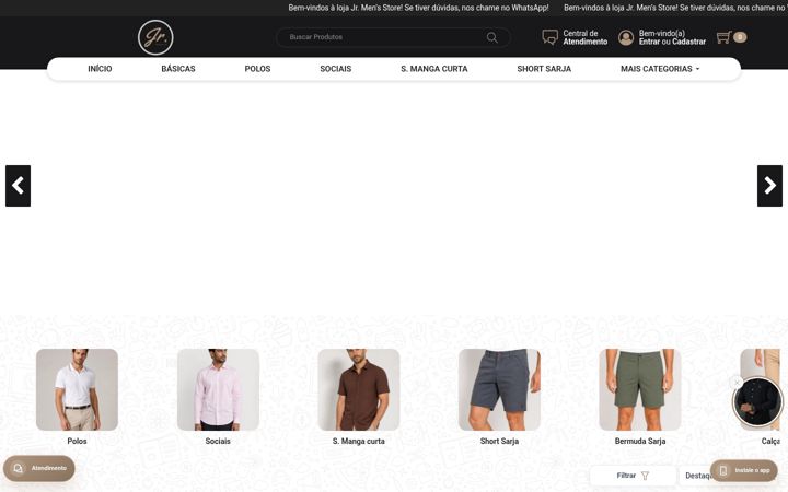 Screenshot of jrmensstore.com