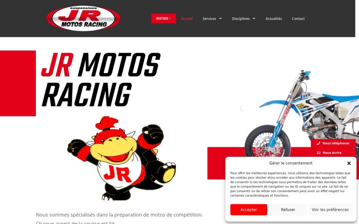 Screenshot of jrmotosracing.fr