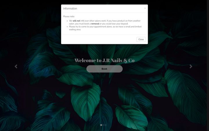 Screenshot of jrnaildesign.co.uk