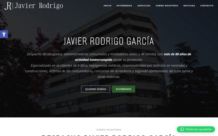 Screenshot of jrodrigoabogados.com