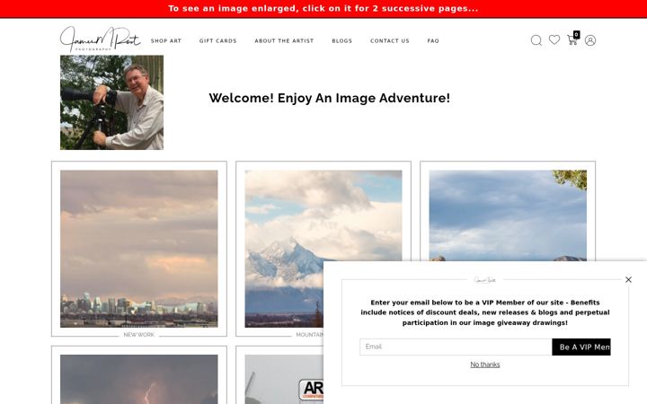 Screenshot of jrootgallery.com